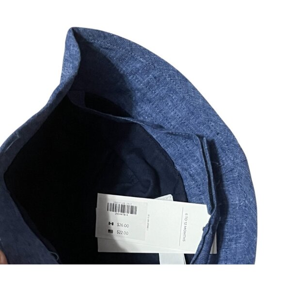 Janie & Jack Denim Anchor Bucket Sun Hat Sz 12-18 Months Blue Unisex - Picture 5 of 5